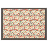 Bloemvogels tafelkleed Gezellige Herfst Eten Accen (Voorkant (Horizontaal))