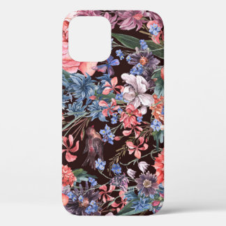 bloemvogels: Waterverf elegantie. Case-Mate iPhone Case