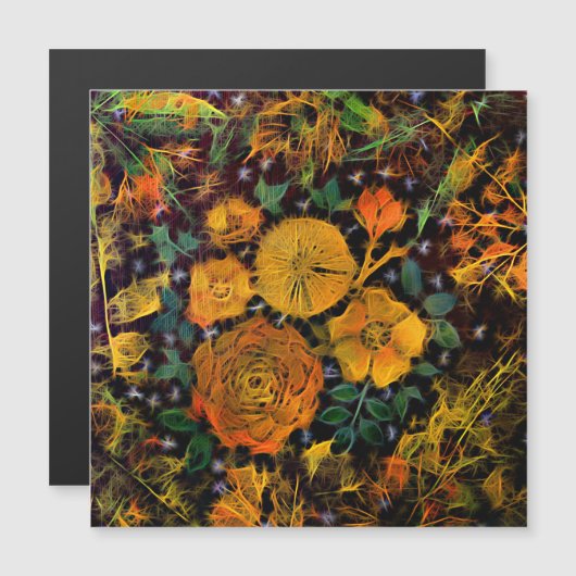 Bloemvonken Magnetische Kaart (Voorkant / Achterkant)