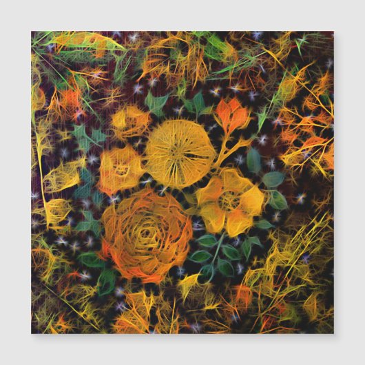 Bloemvonken Magnetische Kaart (Voorkant)