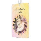 Bloemvorm Aangepaste foto Kleurrijke rug Sjabloon Luchtverfrisser (Links)