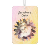 Bloemvorm Aangepaste foto Kleurrijke rug Sjabloon Luchtverfrisser (Achterkant)