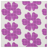 Bloemvormige ruit roze paars stof (Swatch)