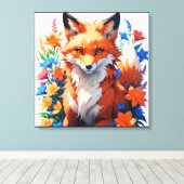 Bloemvos Canvas Afdruk (Insitu (Houten vloer))