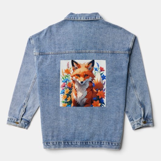 Bloemvos Denim Jacket (Achterkant)