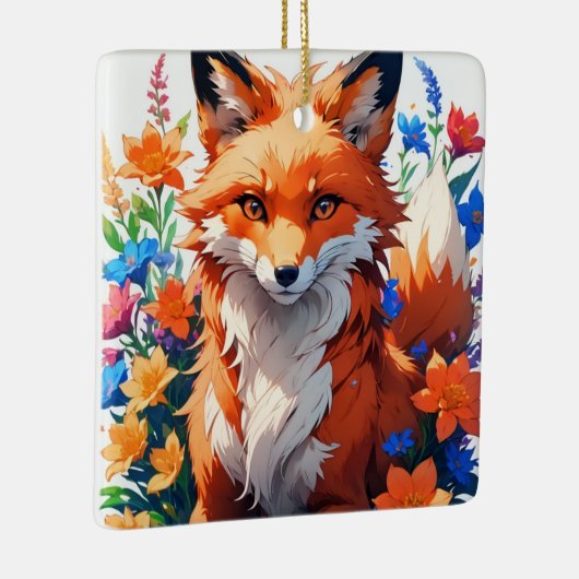 Bloemvos Keramisch Ornament (Rechts)