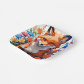 Bloemvos Papieren Bordje (Gebogen)