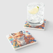 Bloemvos Stenen Onderzetter (Zijkant)