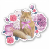 Bloemvos Sticker (Voorkant)