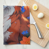 Bloemvos Theedoek (Quarter Fold)