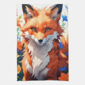 Bloemvos Theedoek (Verticaal)