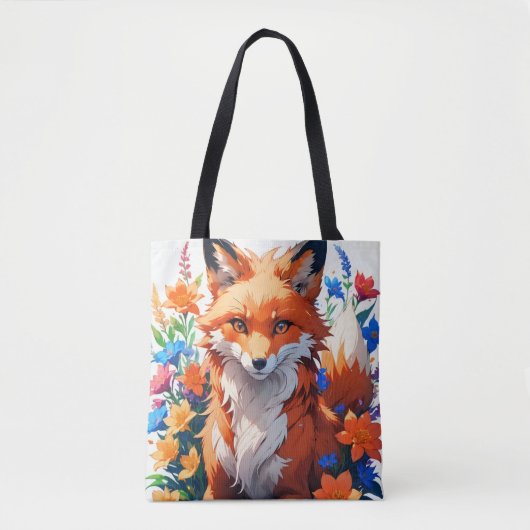 Bloemvos Tote Bag (Voorkant)