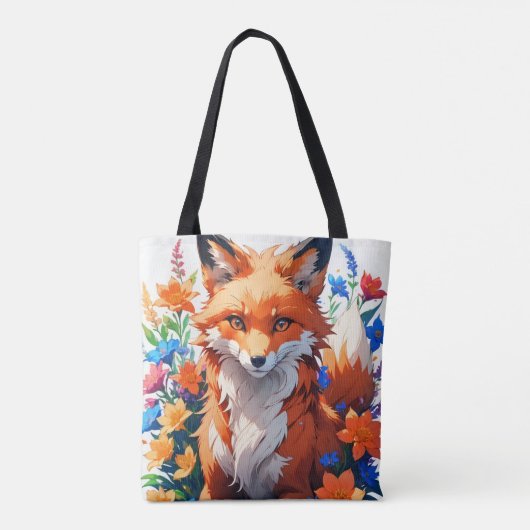 Bloemvos Tote Bag (Achterkant)