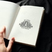  Bloemvrouw Bibliotheek Boek Ex Libris Rubberstempel