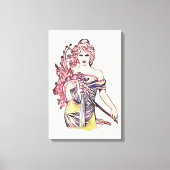 Bloemvrouw Canvas Afdruk (Voorkant)