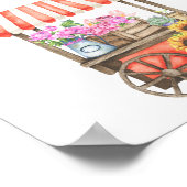 Bloemwagen baby shower - fopspeen jacht spel poster (Hoek)