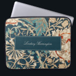 bloemwandtapijt William Morris Monogram Laptop Sleeve<br><div class="desc">Dit eenvoudige maar elegante ontwerp is voorzien van een elegant,  door William Morris geïnspireerd bloemig wandtapijtpatroon. Bescherm uw laptop of tablet in stijl. Voeg een naam toe om het te personaliseren. Een mooi kerst- of Moederdag-cadeau. Creëer door Simply Farmhouse Press.</div>