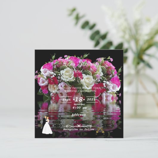 Bloemwaterreflex Kaart (Staand voorkant)