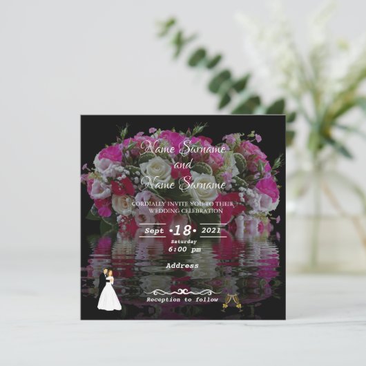 Bloemwaterreflex Kaart (Staand voorkant)