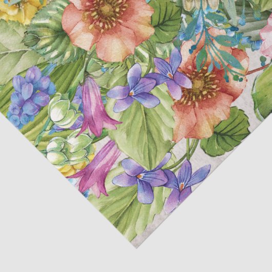 bloemweefsel met houten Afbeeldingen achtergrond Tissuepapier (Detail)