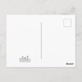 Bloemwei Linetekening Bedankt! Briefkaart (Achterkant)