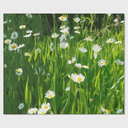 Bloemweide Cadeaupapier (Vlak)