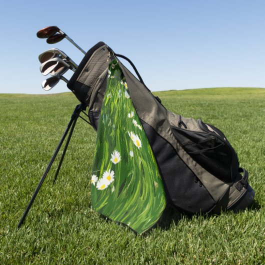 Bloemweide Golfhanddoek (Groen)