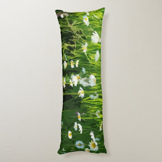 Bloemweide Lichaamskussen (Achterkant (Verticaal))