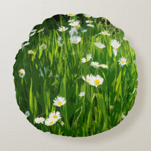 Bloemweide Rond Kussen