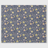 bloemwervelwind cadeaupapier (Vlak)