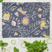 bloemwervelwind theedoek (Gevouwen)