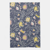 bloemwervelwind theedoek (Verticaal)