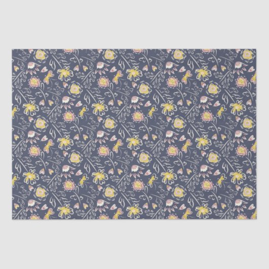 bloemwervelwind tissuepapier (Voorkant)