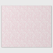 Bloemwijnstokken (roze) cadeaupapier (Vlak)