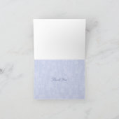 Bloemwijnstokken (wit - Periwinkle) Bedankkaart (Binnen)