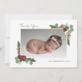  Bloemwinter - Flat Dank u Bedankkaart (Voorkant)