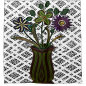  bloemwit douchegordijn (Voorkant)