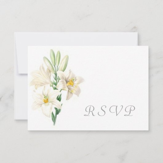  bloemwitte lierbloemen RSVP bruiloft (Achterkant)