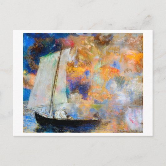 Bloemwolken, Redon Briefkaart (Voorkant)
