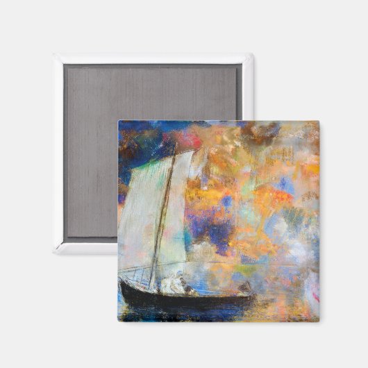 Bloemwolken, Redon Magneet (Voorkant / Achterkant)