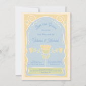 Bloemzaad Pakket Hand getrokken bruiloft Kaart (Voorkant)