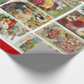  bloemzaadkataloga van mozaïekreep cadeaupapier (Hoek)