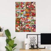  bloemzaadpakketten Tuinkraakbedekking Poster (Thuiskantoor)