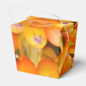 Bloemzaden nemen uit de gunst doos bedankdoosjes (Achterkant)