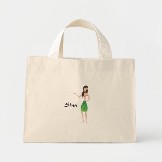 bloemzak mini tote bag (Voorkant)