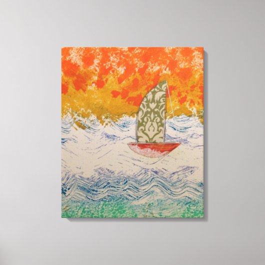 Bloemzeil canvas afdruk (Voorkant)