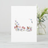 bloemzijde 3 met halve vlieg bedankkaart (Staand voorkant)