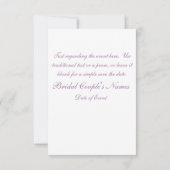 Bloemzoetheid Save The Date (Achterkant)