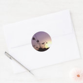 Bloemzonnekleppen Ronde Sticker (Envelop)