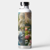 Bloemzwanenmeerveer kunstwerk waterfles (Rechts)